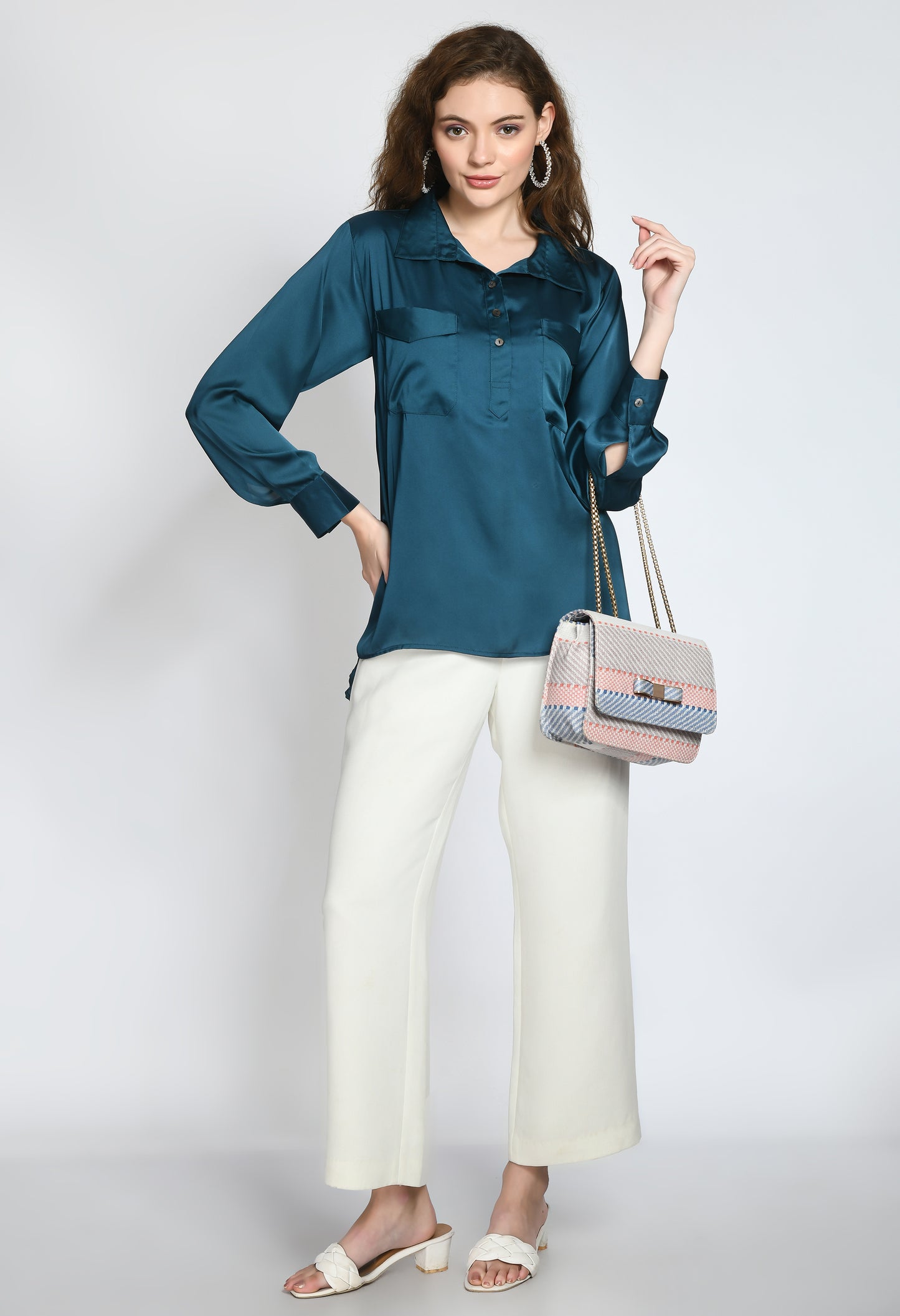 Tia Satin blouse