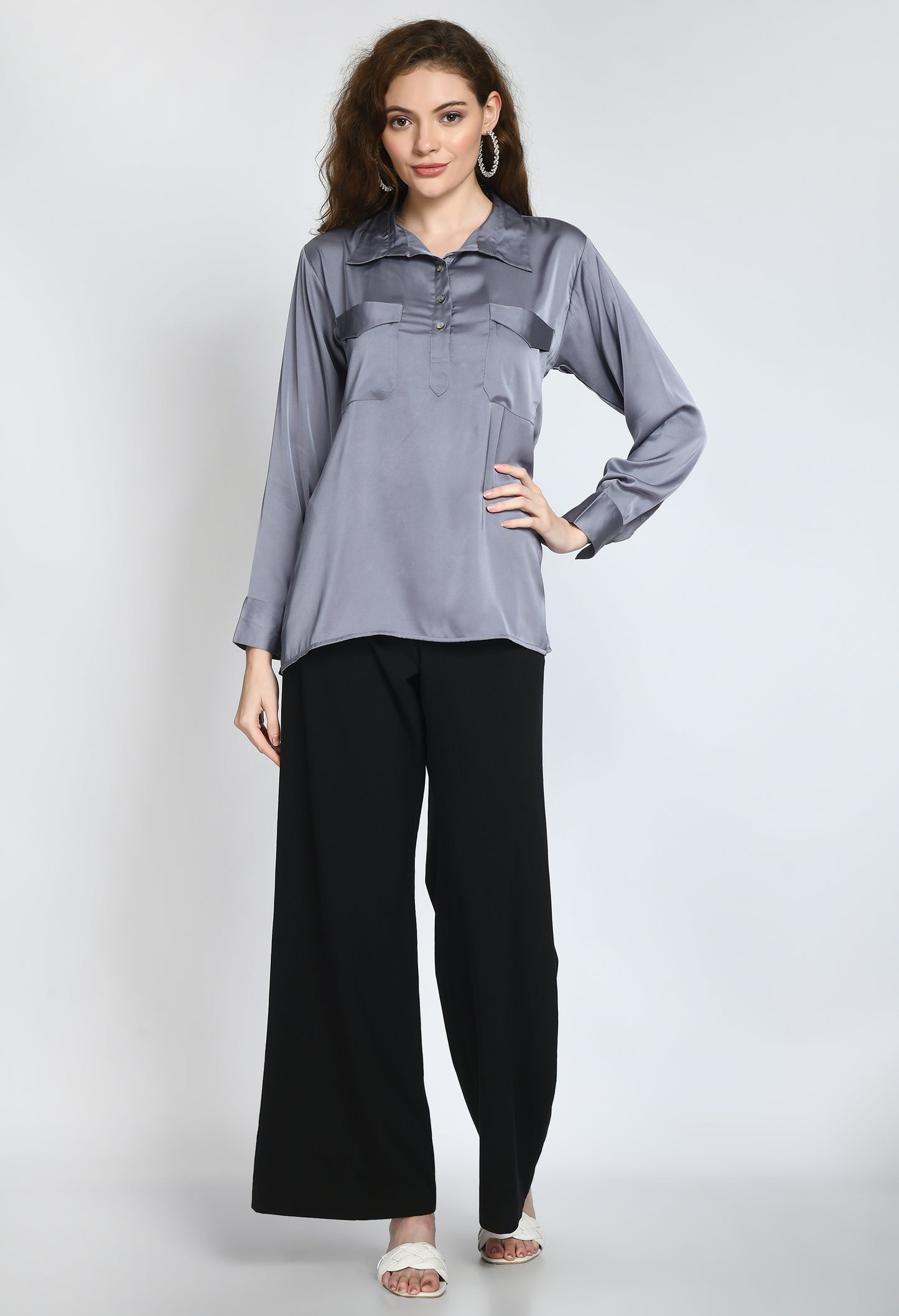 Tia Satin blouse