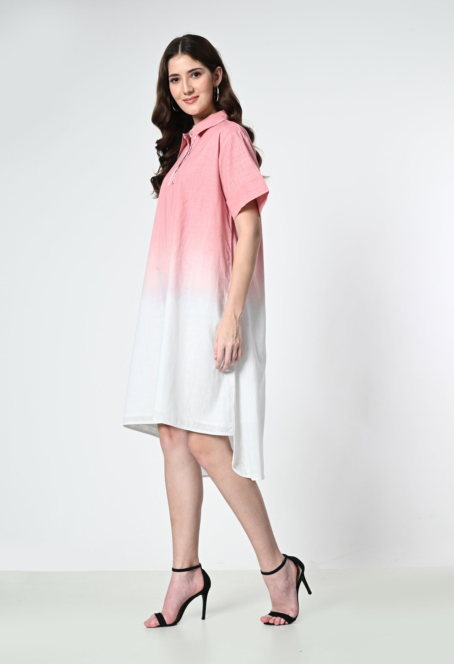 Daisy Dip Linen Dress