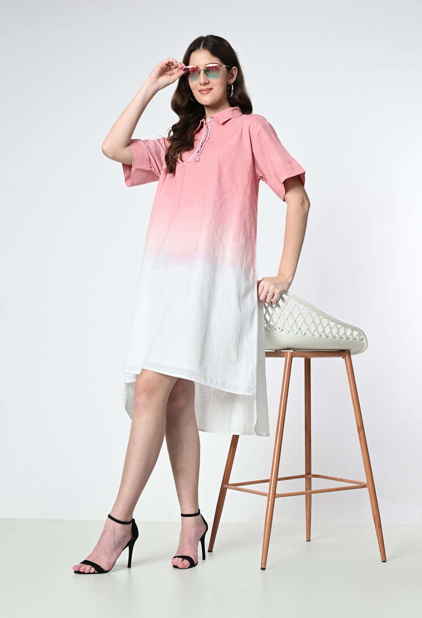 Daisy Dip Linen Dress
