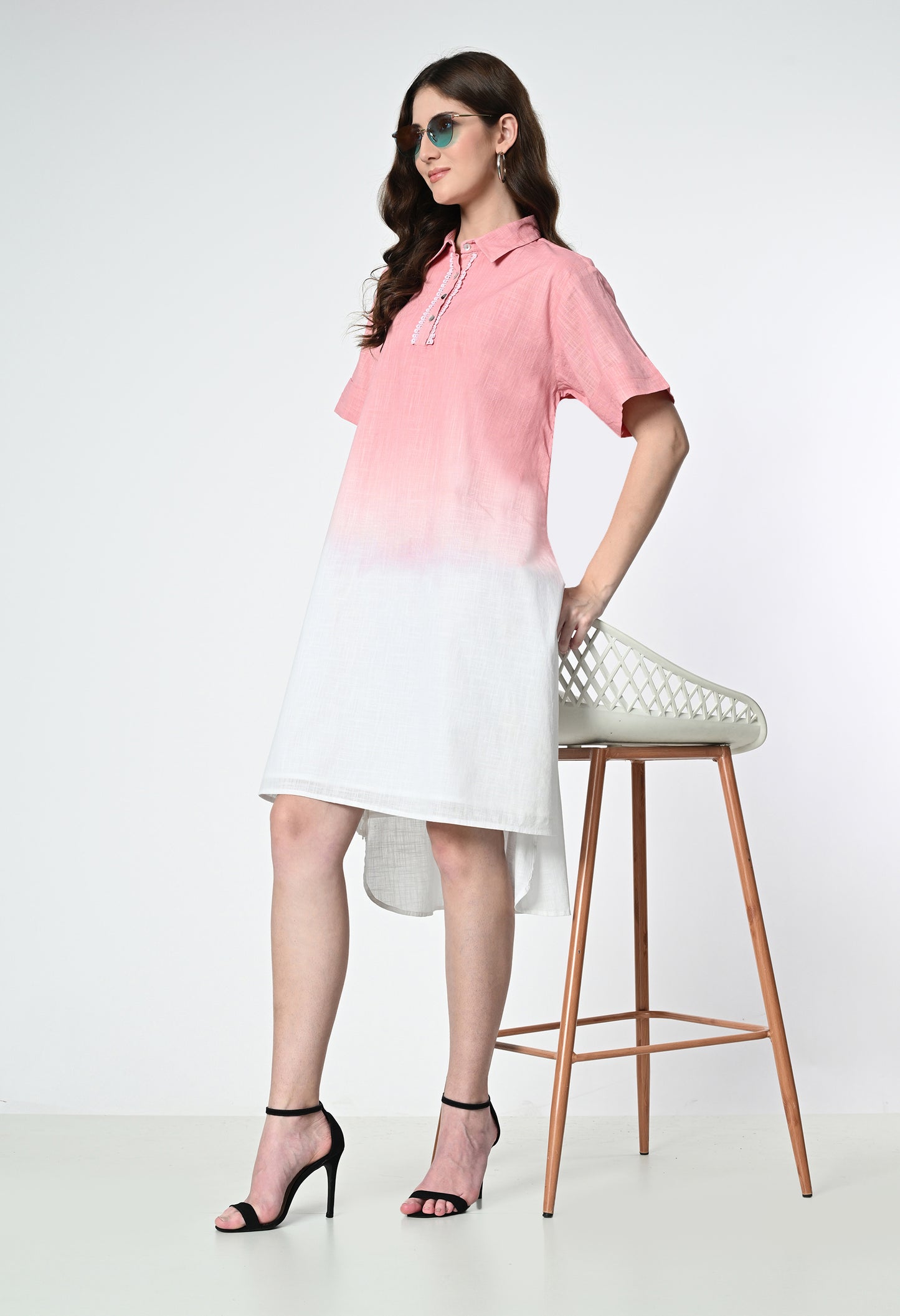 Daisy Dip Linen Dress