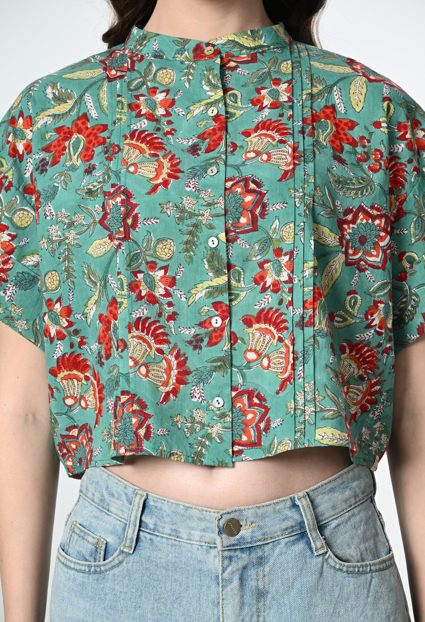 Fern Short sleeve crop Shirt