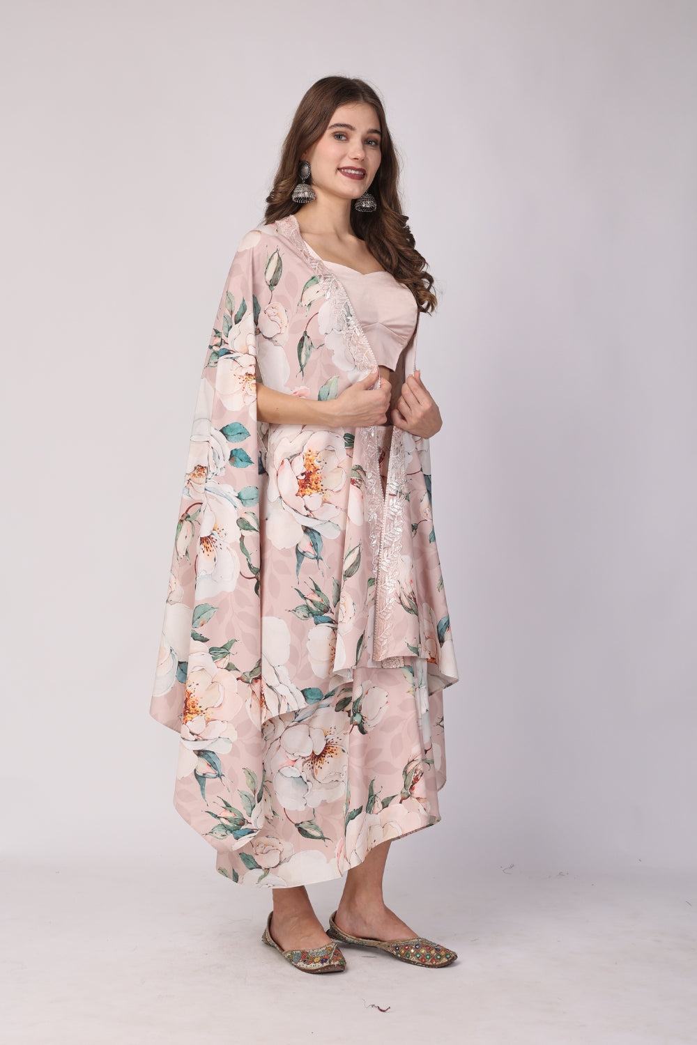 Irika Drape Cape/Blouse