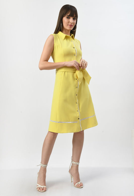 Marigold cotton dress