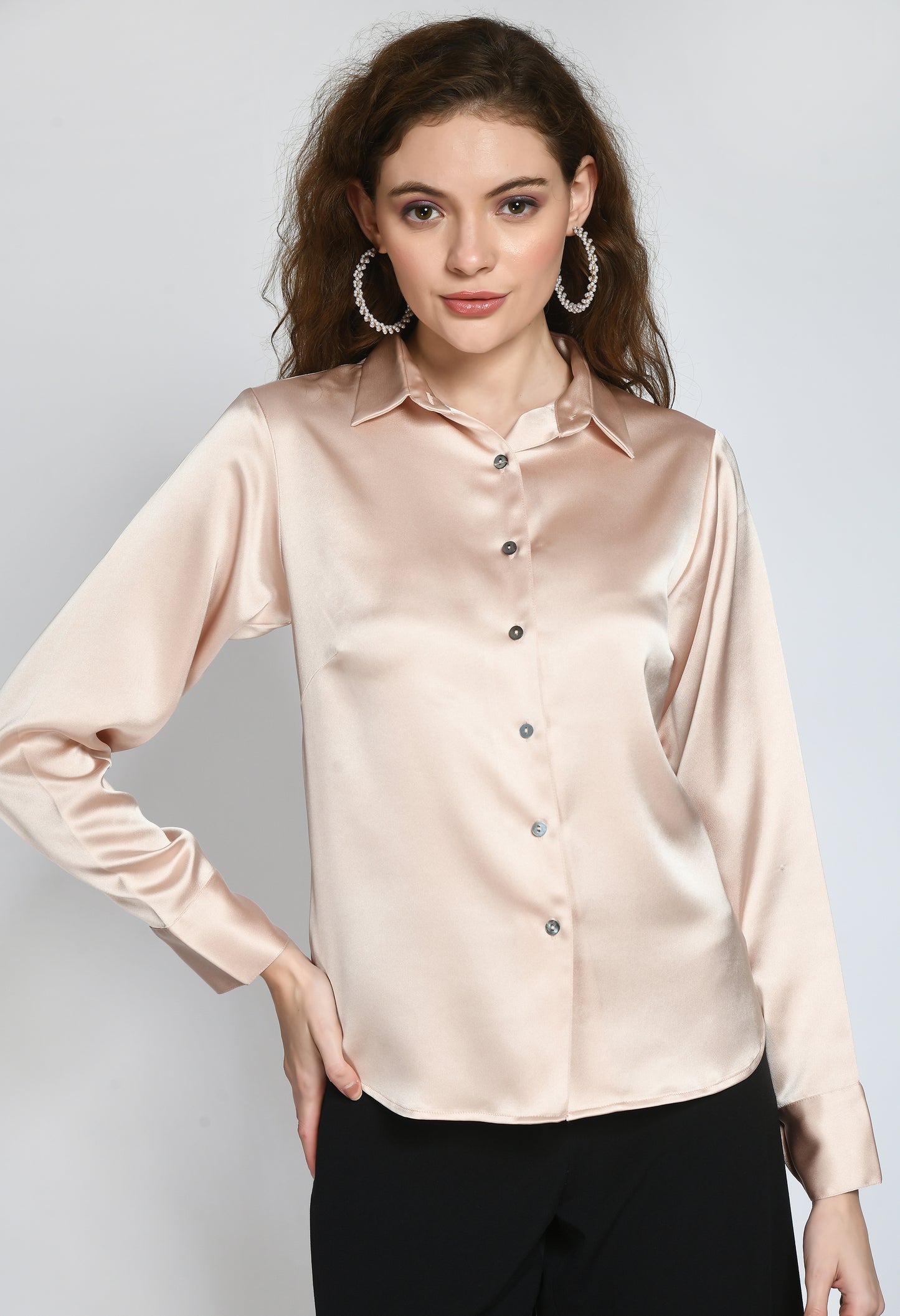 Juliet full sleeve satin shirt