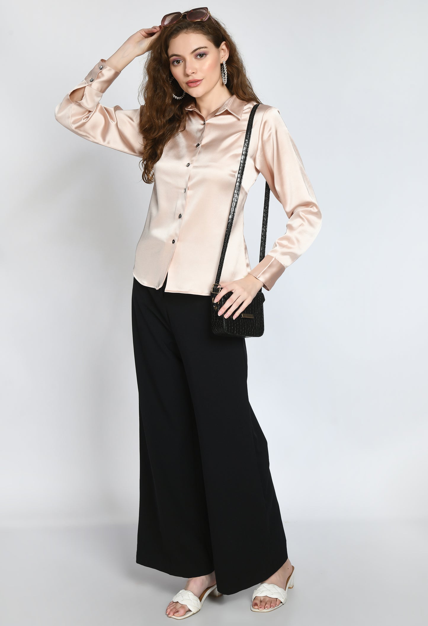 Juliet full sleeve satin shirt