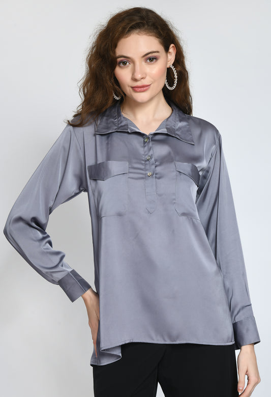 Tia Satin blouse