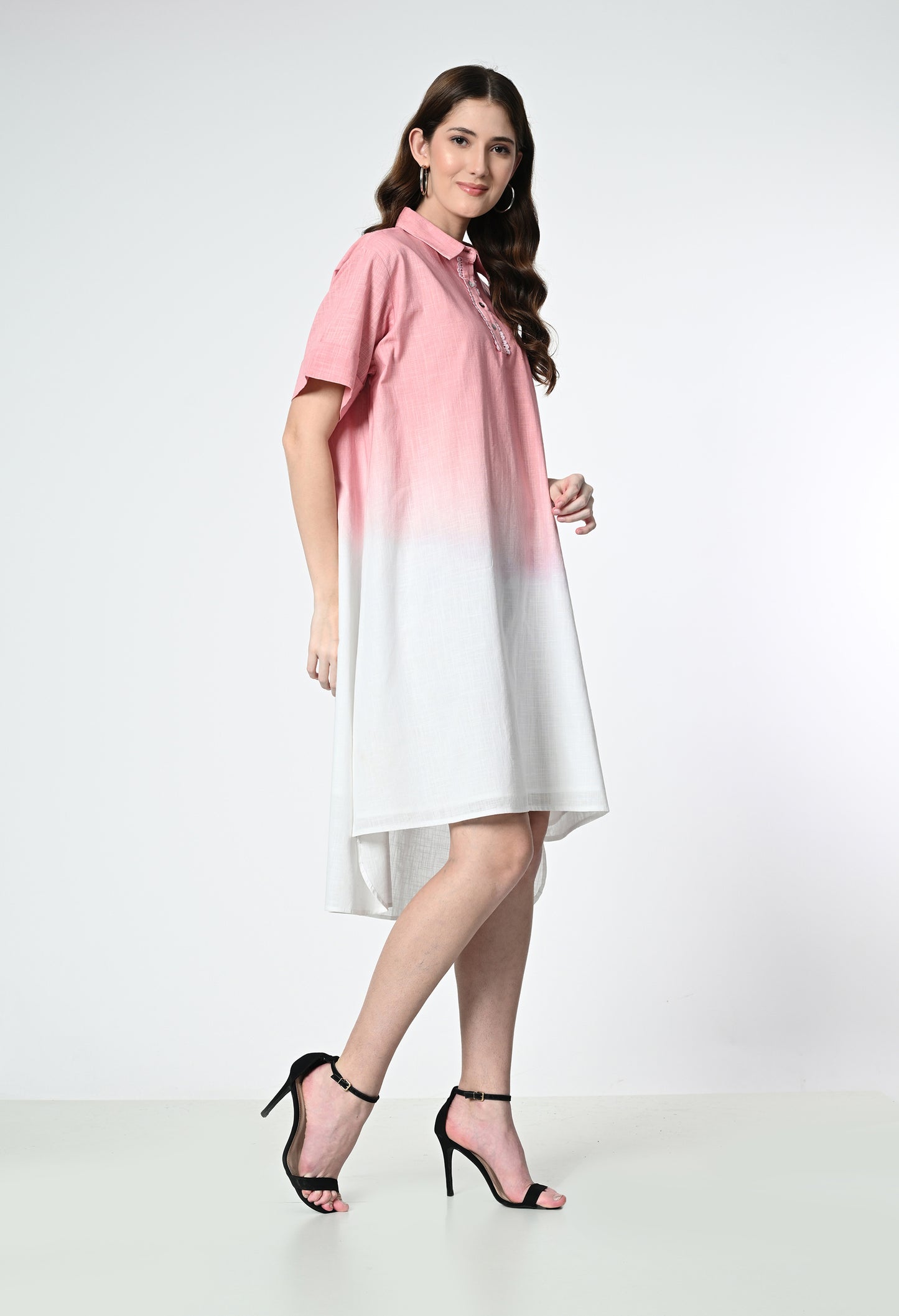 Daisy Dip Linen Dress