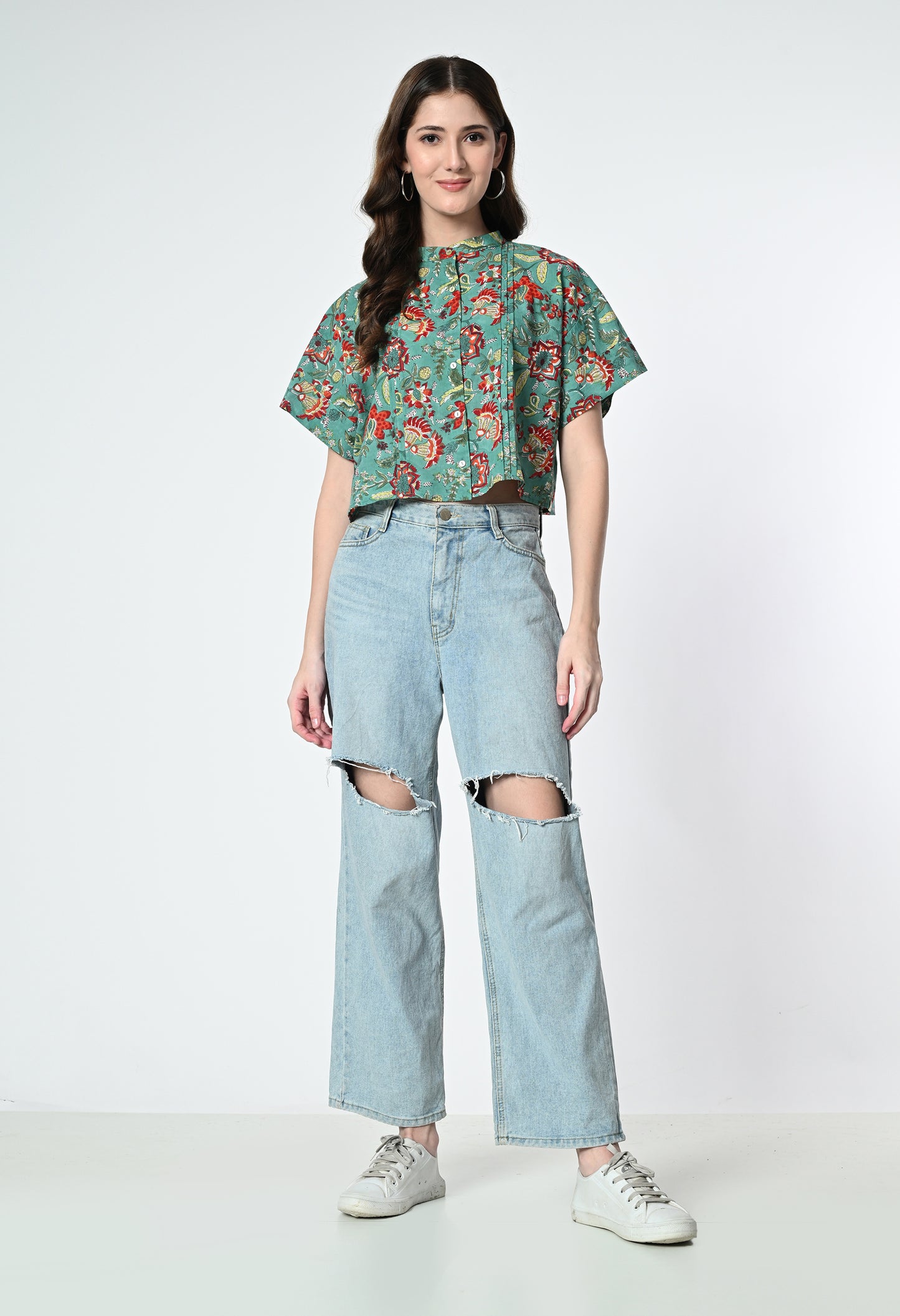 Fern Short sleeve crop Shirt